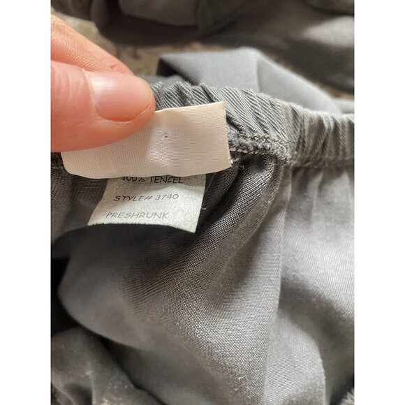 Habitat Set Small Medium S/M Skirt Two Piece Beige Olive Tencel Blouse - Picture 8 of 11